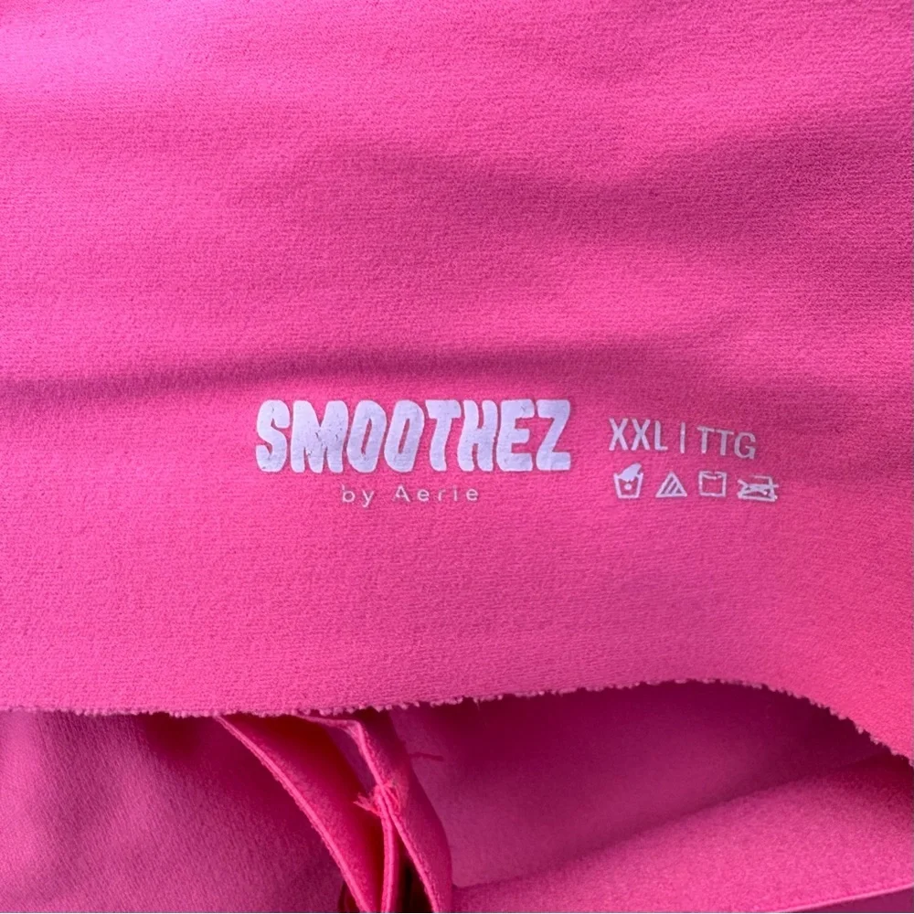 Aerie Smoothez Bra Size XXL Hot Pink Wireless No Padding Unlined Stretchy - Picture 6 of 6